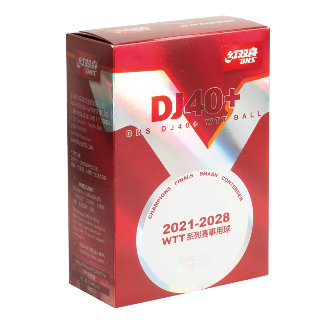 DHS DJ40+ WTT 3-Star Table Tennis Balls