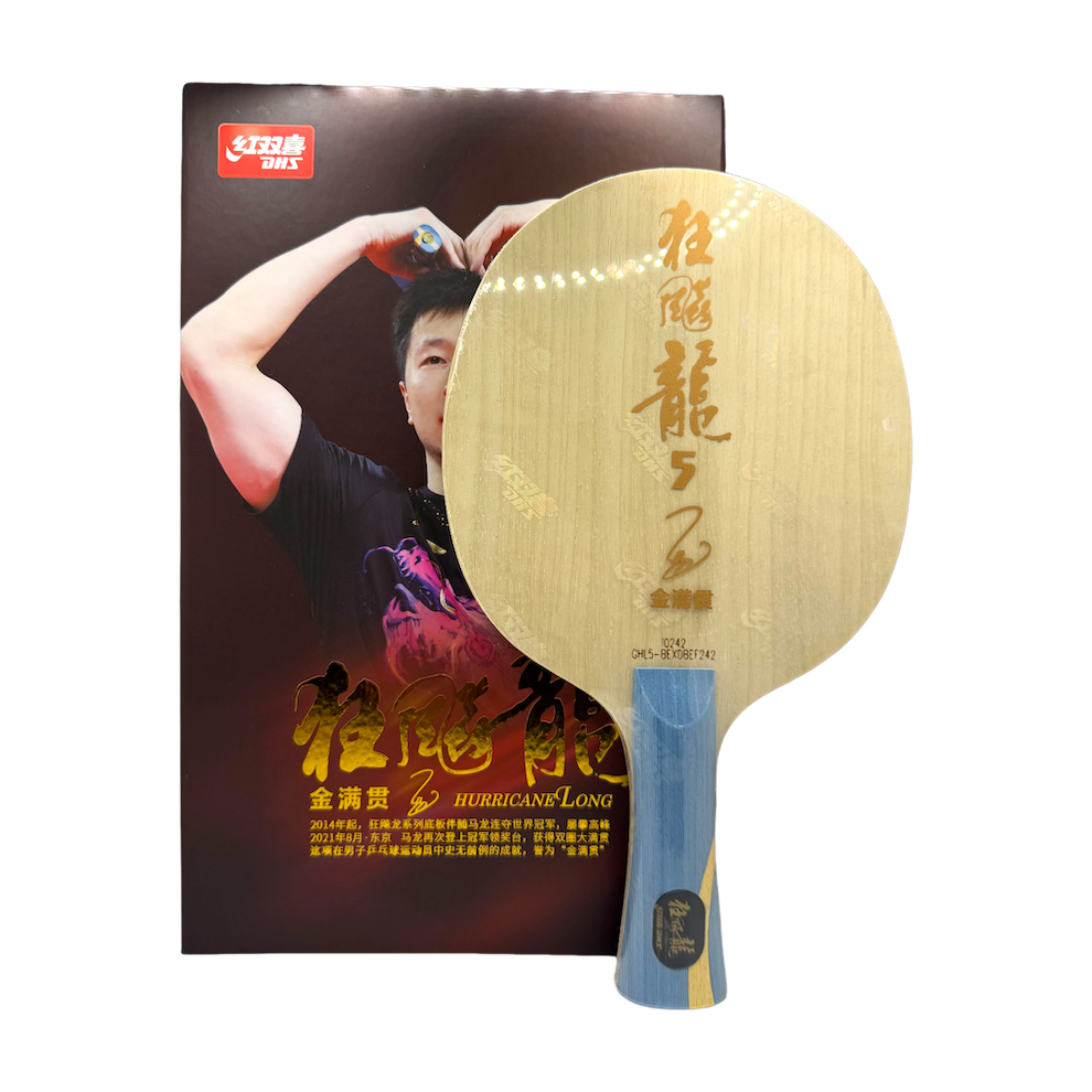 DHS Hurricane Long 5 Golden Grand Slam Table Tennis Blade