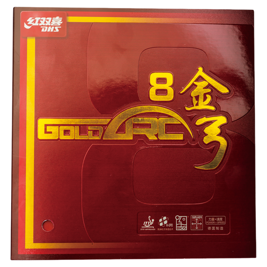 DHS Gold Arc 8 Table Tennis Rubber