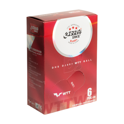 DHS DJ40+ WTT 3-Star Table Tennis Balls