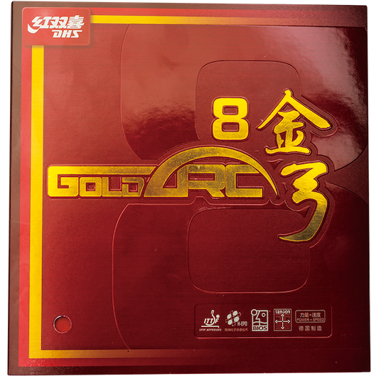 DHS Gold Arc 8 Table Tennis Rubber